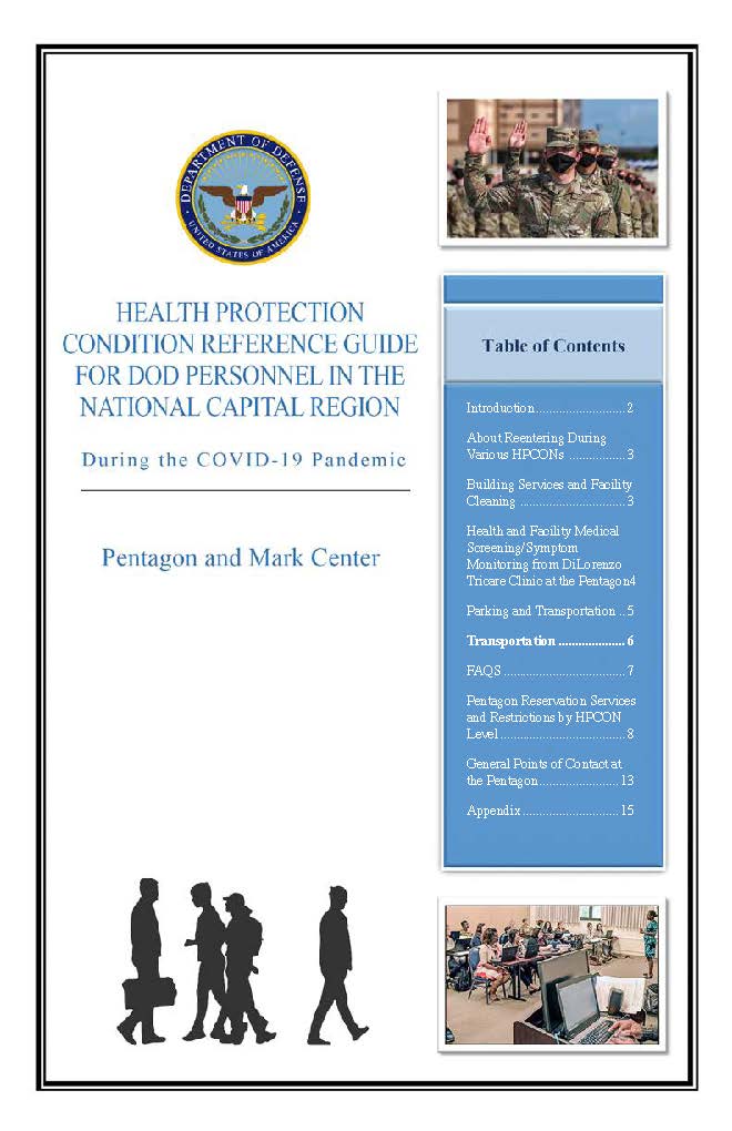 Page 1 - Health Protection Condition Reference Guide for DoD Personnel in the National Capital Region during the COVID-19 Pandemic